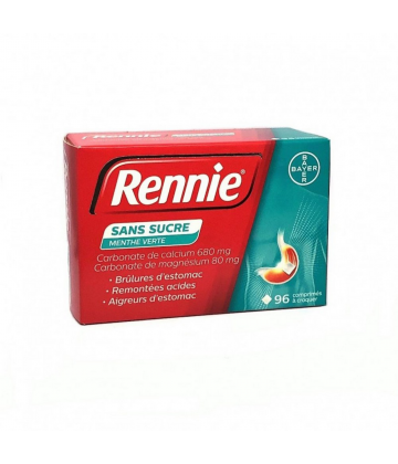 Rennie Menthe Verte Sans Sucre