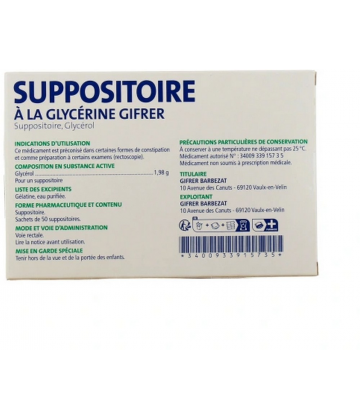 Gifrer Suppositoires à la Glycérine Adultes