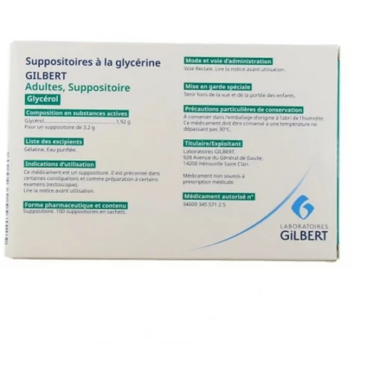 Gilbert Suppositoires Adulte - image 3