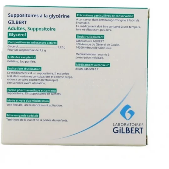 Gilbert Suppositoires Adulte - image 6