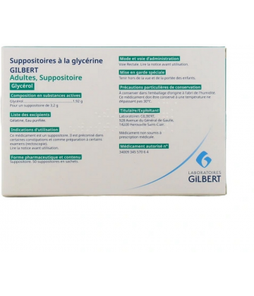 Gilbert Suppositoires Adulte