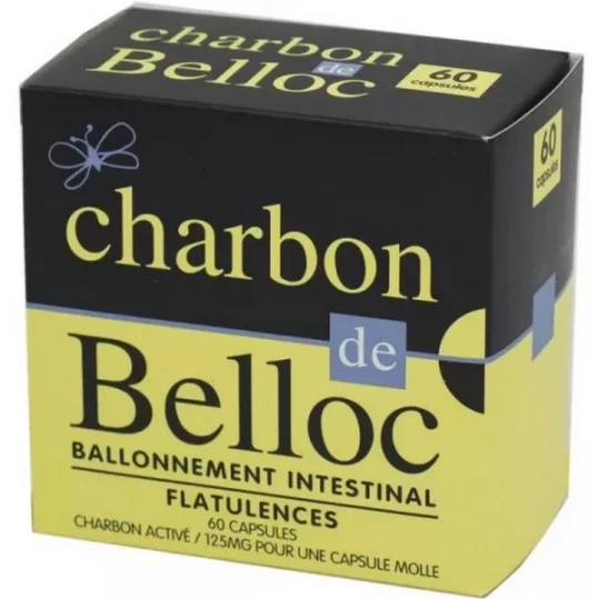 Charbon de Belloc 125 mg Capsules molles