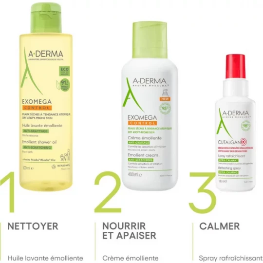 A-Derma Exomega Control Huile Lavante Émolliente Anti-Grattage - image 6