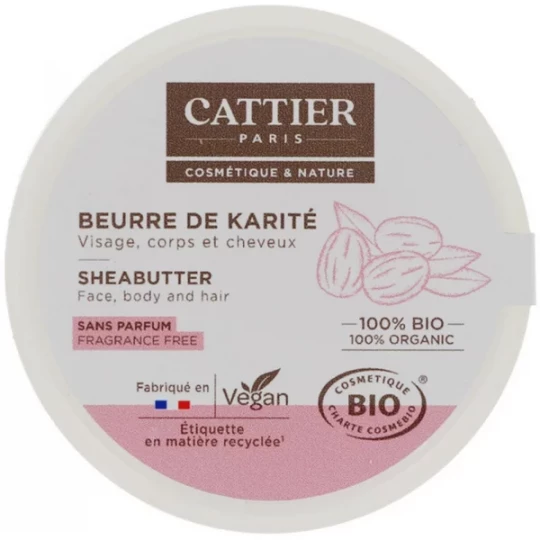 Cattier Beurre de Karité 100%