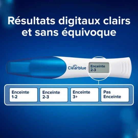 Clearblue Test de Grossesse Digital Avec Estimation de l'Age de Grossesse - image 11