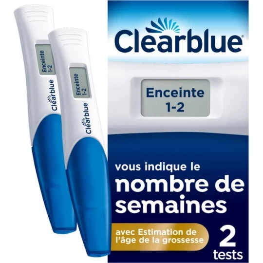 Clearblue Test de Grossesse Digital Avec Estimation de l'Age de Grossesse