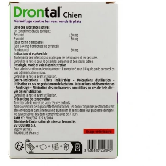 Drontal Chien Arôme Boeuf Comprimés  - image 3