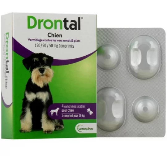 Drontal Chien Arôme Boeuf Comprimés 