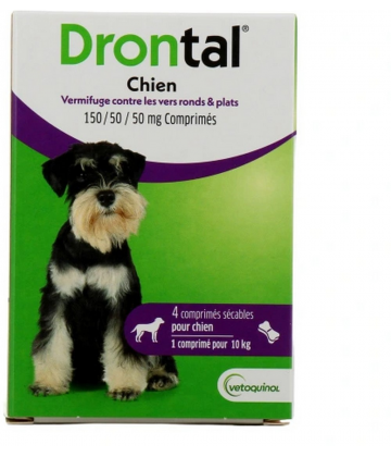 Drontal Chien Arôme Boeuf Comprimés 