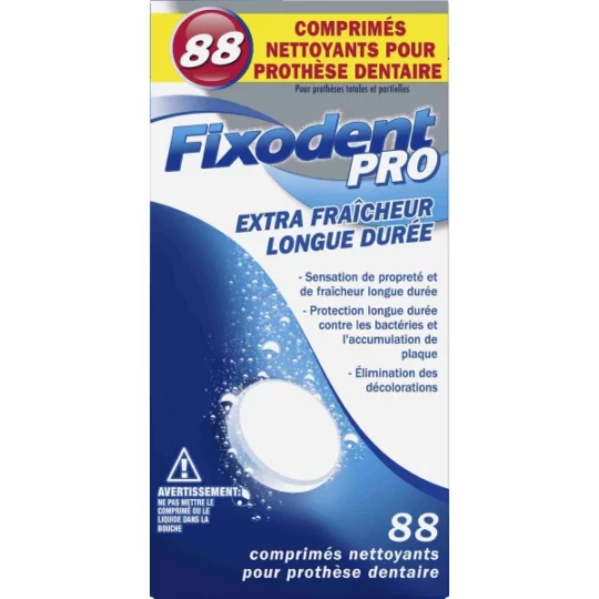 Fixodent Pro Comprimés Nettoyants Extra Fraîcheur Longue Durée - image 5