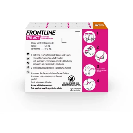 Frontline Tri-Act Chiens 5-10 kg - image 3