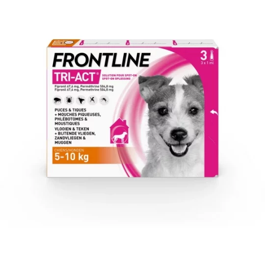 Frontline Tri-Act Chiens 5-10 kg