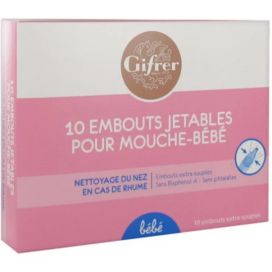 Gifrer Embouts Jetables pour Mouche-Bébé