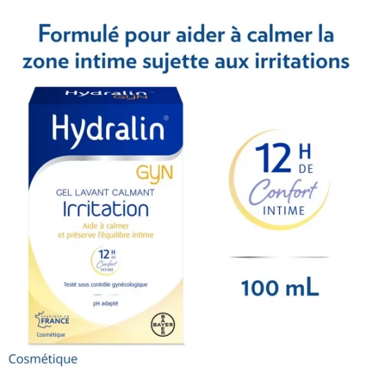 Hydralin Gyn Irritation Gel Lavant Calmant équilibre intime - image 2