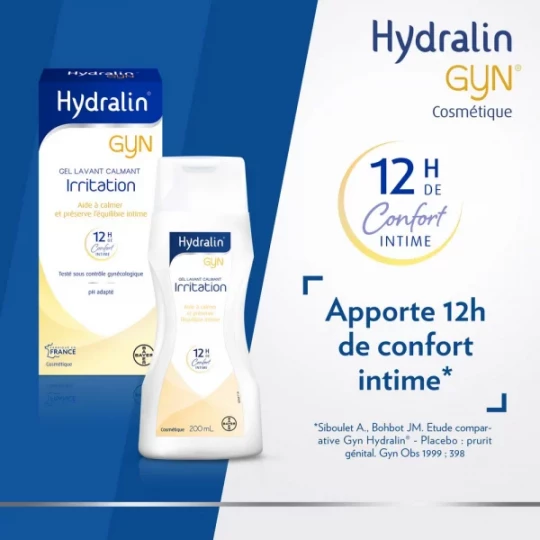 Hydralin Gyn Irritation Gel Lavant Calmant équilibre intime - image 18
