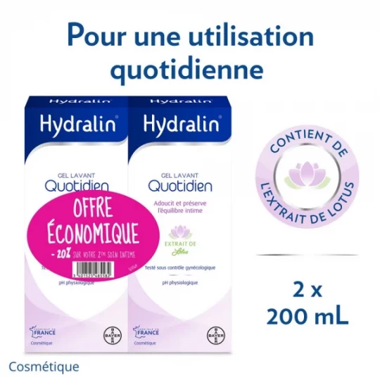 Hydralin Quotidien Gel Lavant équilibre intime - image 2