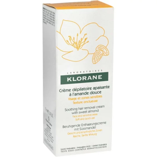 Klorane Crème Dépilatoire Apaisante à l'Amande Douce
