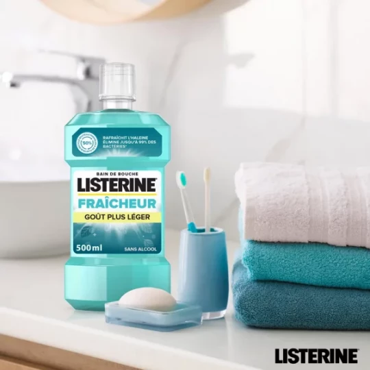 Listerine Fraîcheur Bain de Bouche Goût Plus Léger - image 3