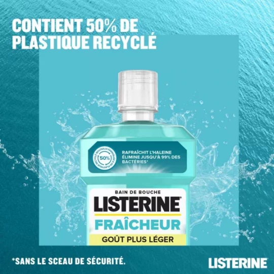 Listerine Fraîcheur Bain de Bouche Goût Plus Léger - image 4