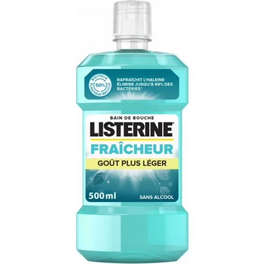 Listerine Fraîcheur Bain de Bouche Goût Plus Léger
