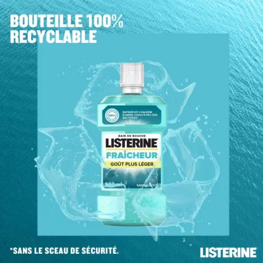 Listerine Fraîcheur Bain de Bouche Goût Plus Léger - image 7