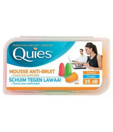 Quies Protection Auditive Mousse Fluo