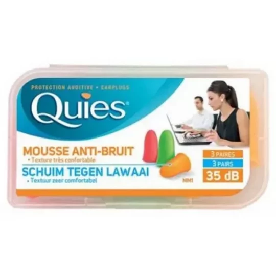 Quies Protection Auditive Mousse Fluo