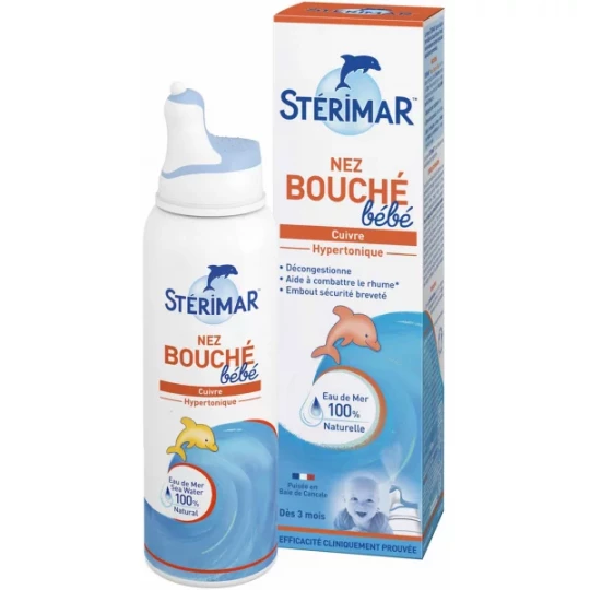 Stérimar Bébé Enfant Cuivre Hypertonique Nez Bouché