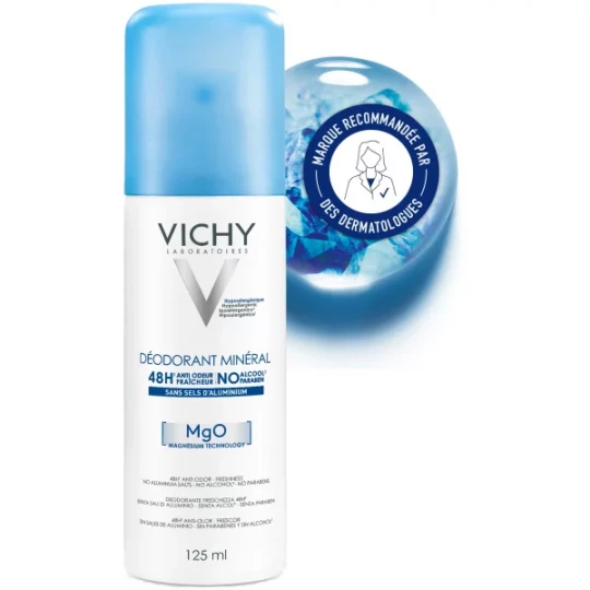 Vichy Déodorant Minéral 48h Aérosol Sans Sels d'Aluminium