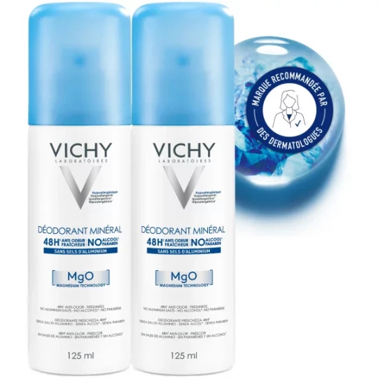 Vichy Déodorant Minéral 48h Aérosol Sans Sels d'Aluminium - image 2