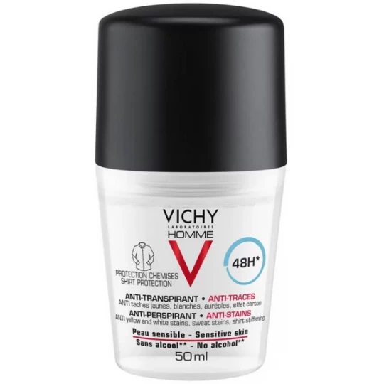 Vichy Homme Déodorant Bille Anti-trace Peau Sensible 48h - image 2