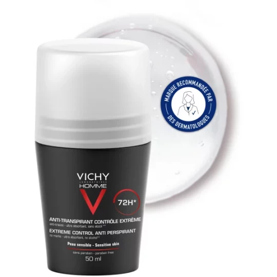 Vichy Homme Déodorant Bille Contrôle Extrême 72h