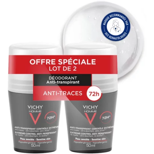 Vichy Homme Déodorant Bille Contrôle Extrême 72h - image 2