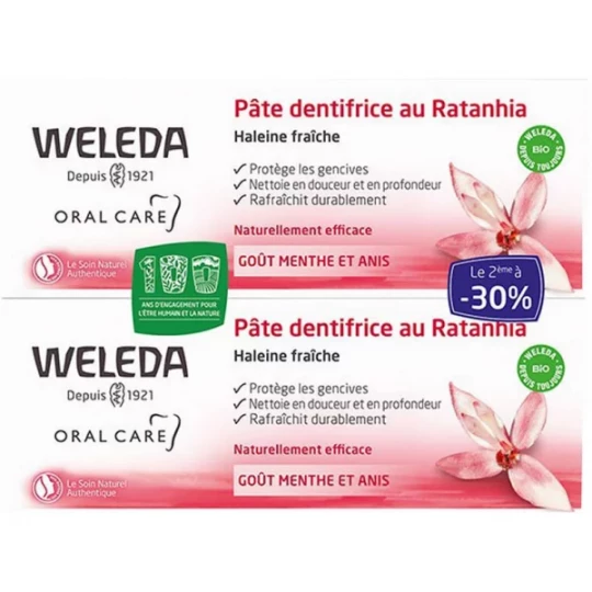 Weleda Pâte Dentifrice au Ratanhia