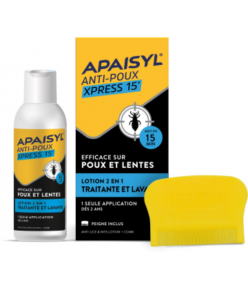 Apaisyl Anti-Poux et Lentes Lotion+ Peigne