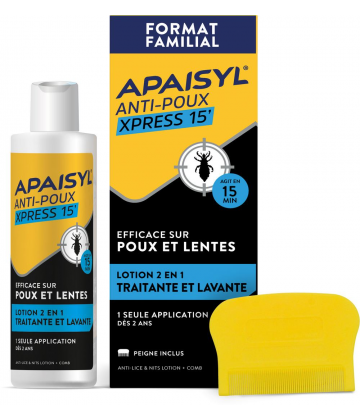 Apaisyl Anti-Poux et Lentes Lotion+ Peigne