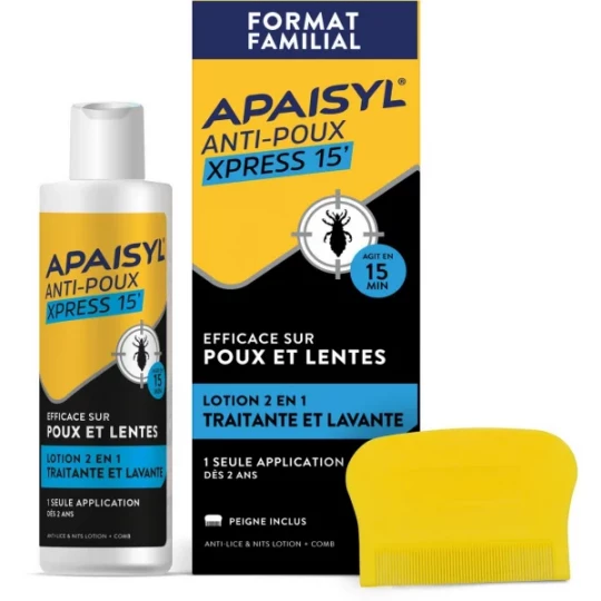 Apaisyl Anti-Poux et Lentes Lotion+ Peigne