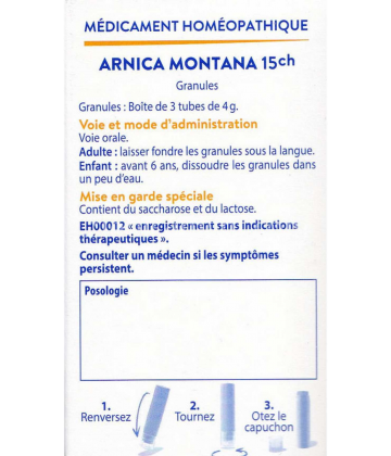 Boiron Homéopack Arnica Montana Tubes granules x 3