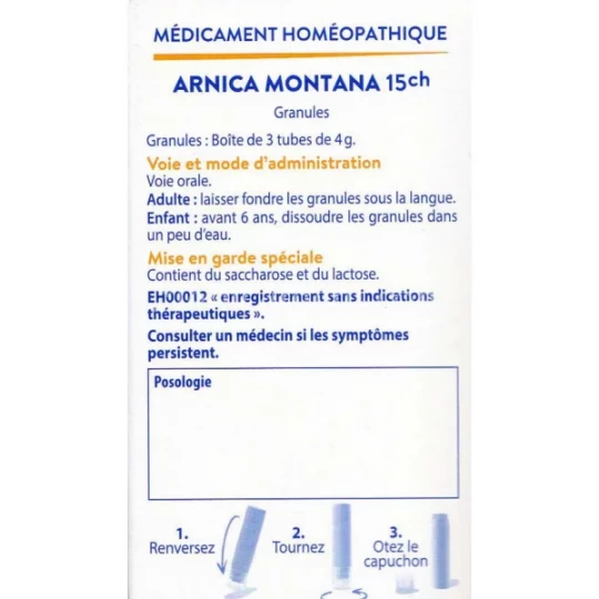 Boiron Homéopack Arnica Montana Tubes granules x 3 - image 2