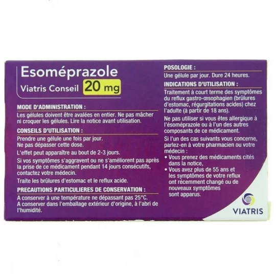 Esoméprazole 20 mg Viatris Conseil - image 3