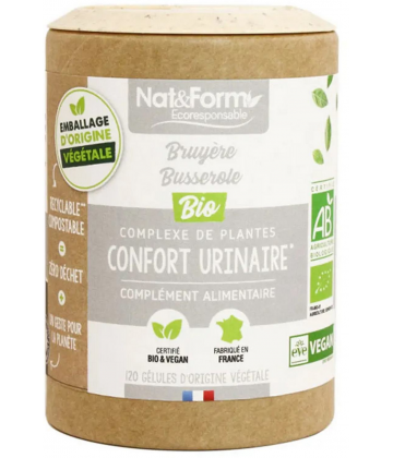 Nat&Form Confort Urinaire Bruyère Busserole Bio x 120