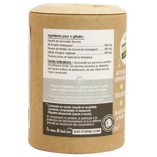 Nat&Form Confort Urinaire Bruyère Busserole Bio x 120 - image 3