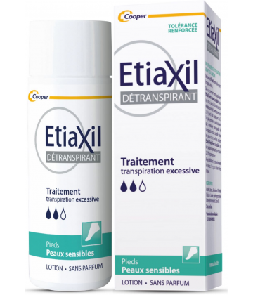 Etiaxil Détranspirant Pieds Peaux Sensibles 100 ml
