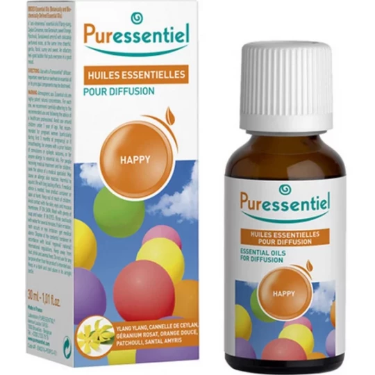 Puressentiel Huile Essentielle pour Diffuseur Happy 30 ml