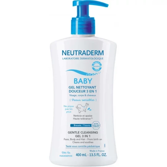 Neutraderm Baby Gel Nettoyant Douceur 3 en 1 