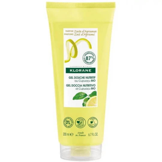 Klorane Gel Douche Nutritif Zeste d'Agrumes 200 ml