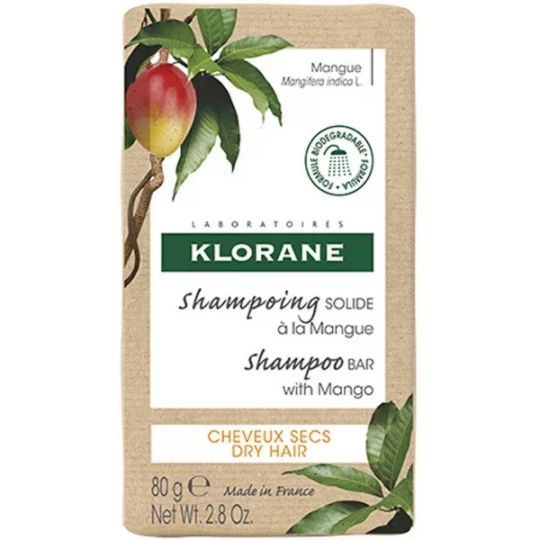 Klorane Shampooing Solide à la Mangue 80 g