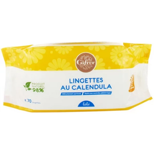 Gifrer Bébé Lingettes au Calendula x 70