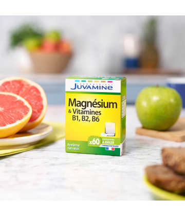 Juvamine Magnésium Vitamines B1 B2 B6 Comprimés x 60