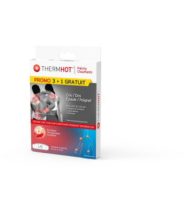 Thermhot Patchs Chauffants Cou/Dos Promo 3 + 1 Gratuit